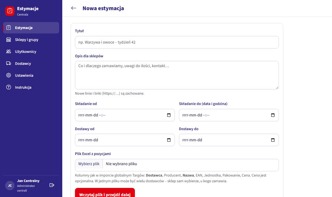 Nowa estymacja